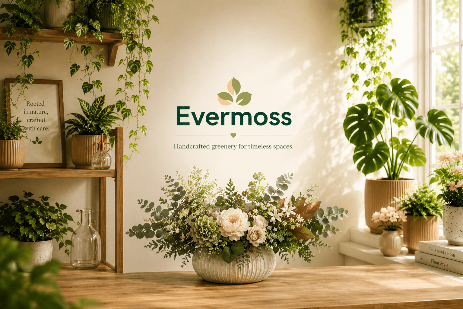 Evermoss botanical plants showcase
